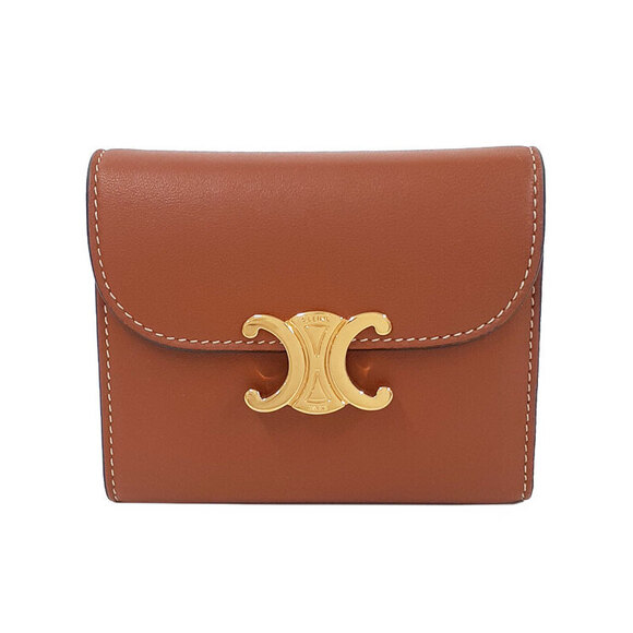 Celine Handbags - Celine Triomphe Flap Wallet Tri Fold